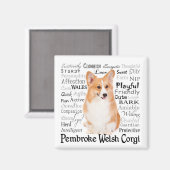 Corgi Traits aimant (Recto/Verso)