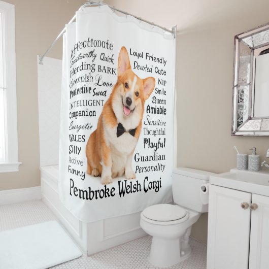 Corgi Traits Douchegordijn (In situ)