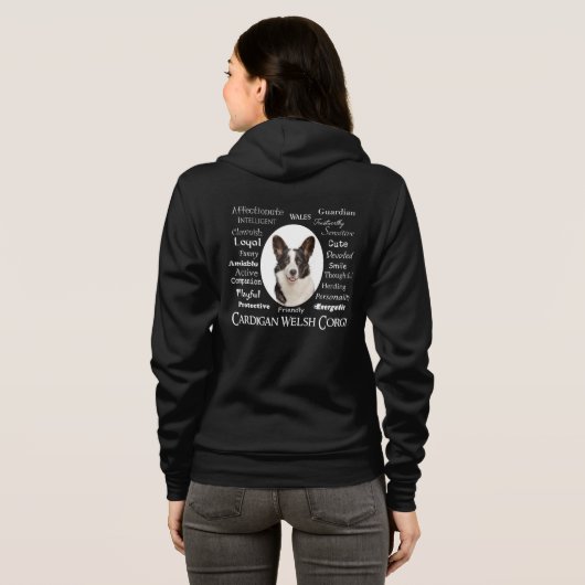 Corgi Traits Hoodie (Achterkant volledig)