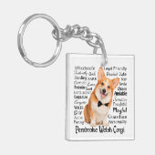 Corgi Traits Sleutelhanger (Voorkant Links)