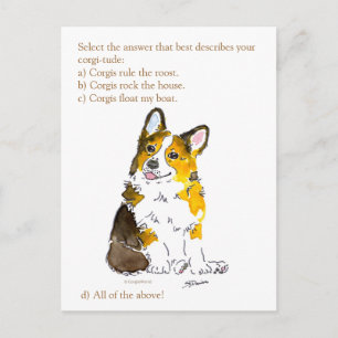 Corgi-tude Briefkaart