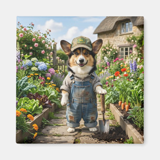 Corgi Tuinman Magneet