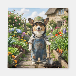 Corgi Tuinman Magneet