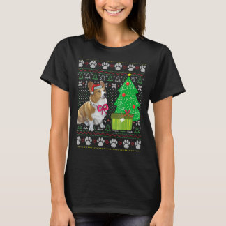 Corgi Ugly Kersthond T-shirt
