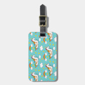 Corgi Unicorn Floatie Bagagelabel (Voorkant verticaal)