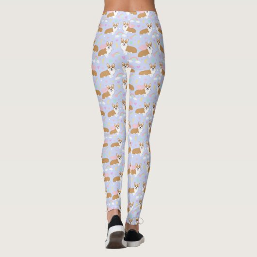 Corgi Unicorn Pastel Leggings (Dos)