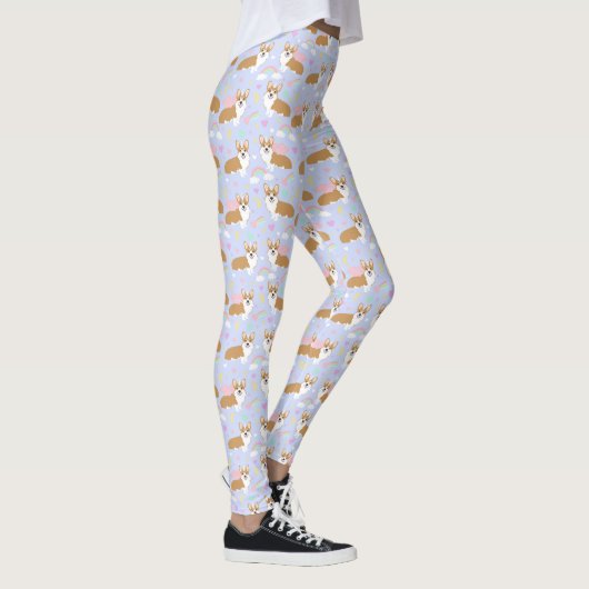 Corgi Unicorn Pastel Leggings (Droite)