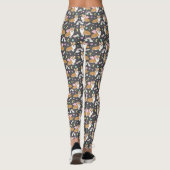Corgi Unicorn Pastel Leggings - gris (Dos)