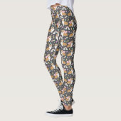 Corgi Unicorn Pastel Leggings - gris (Gauche)