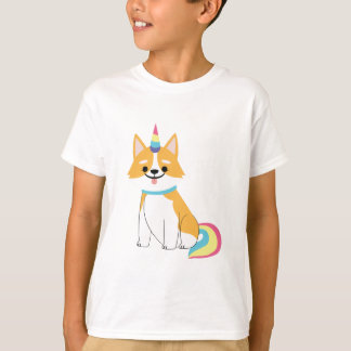 Corgi Unicorn Schattig Welsh Dog Puppy Animal Love T-shirt