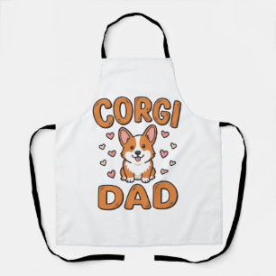 Corgi Vader Vintage Gravure Hond Liefhebber Shirt_ Schort