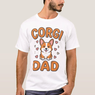 Corgi Vader Vintage Gravure Hond Liefhebber Shirt_ T-shirt