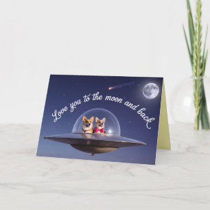 Corgi Valentijnkaart Feestdagen Kaart
