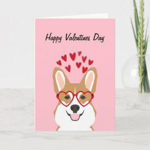 Corgi Valentijns Love Card - schattige hond Feestdagen Kaart