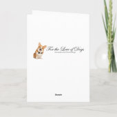 Corgi Valentijnsdag Kaart (Achterkant)