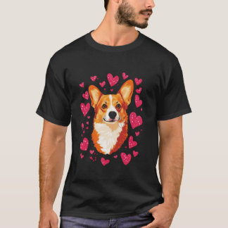 Corgi Valentines Day T-shirt