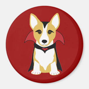 Corgi Vampire Halloween Magnet Magneet