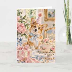 Corgi-verjaardagskaart Kaart