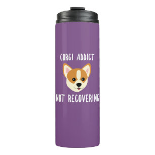 Corgi-verslaafde geneest niet thermosbeker