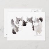 Corgi-verwarmd Briefkaart (Voorkant / Achterkant)