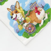 Corgi Viking Fleece Deken (Hoek)