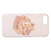 Corgi waffle hoesje 8/7 (Achterkant (Horizontaal))