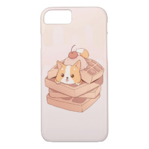 Corgi waffle hoesje 8/7