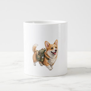 Corgi Wandelavontuur Waterverf Mok