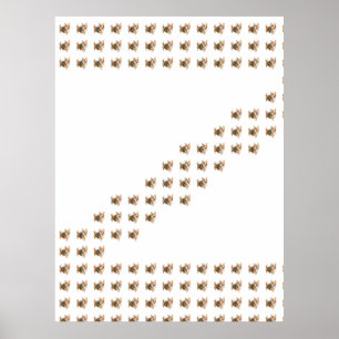 Corgi Wandelavontuur Z Patroon Stijl Poster
