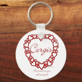 Corgi Ware Liefde - Sleutelhanger (Voorkant)