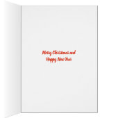 Corgi Welsh Cute Kerstmis Dog & Green Bow Card (Binnen (Rechts))