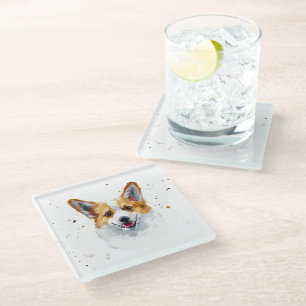 Corgi Welsh Pembroke Cute Corgi Dog Glazen Onderzetter