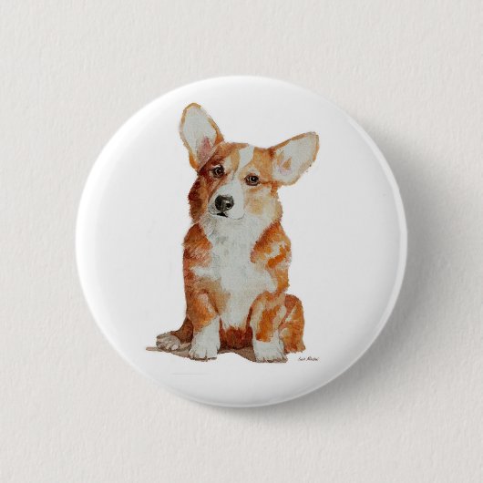 Corgi welsh puppy button (Voorkant)