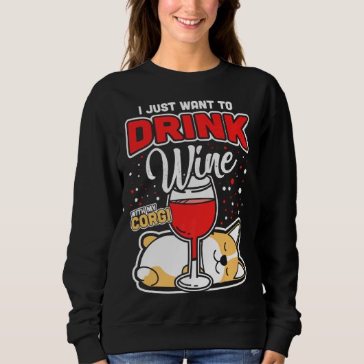 Corgi Wine Trui (Voorkant)