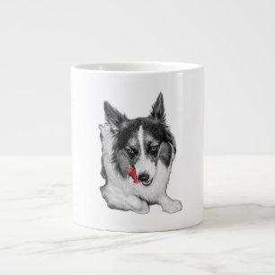 Corgi Wink in het rood Extra Grote Beker