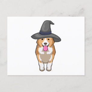 Corgi Witch Briefkaart