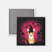 Corgi Witch Magneet (Voorkant / Achterkant)