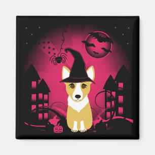 Corgi Witch Magneet