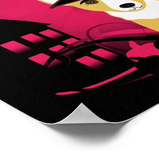 Corgi Witch Poster (Hoek)