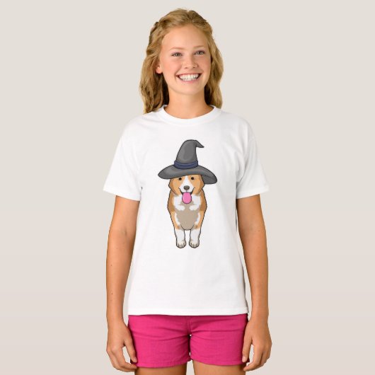 Corgi Witch T-shirt (Voorkant volledig)
