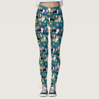 Corgi Workout Fitness-Leggings - blauw Leggings