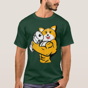 Corgi Workout Lifting Bodybuilding Cool Fitness T-shirt
