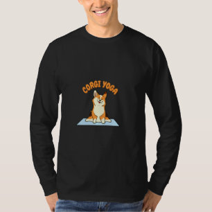 Corgi Yoga Funny Spirituele Meditation Chakra T-shirt
