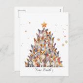 Corgies kerst feestdagenkaart (Voorkant / Achterkant)