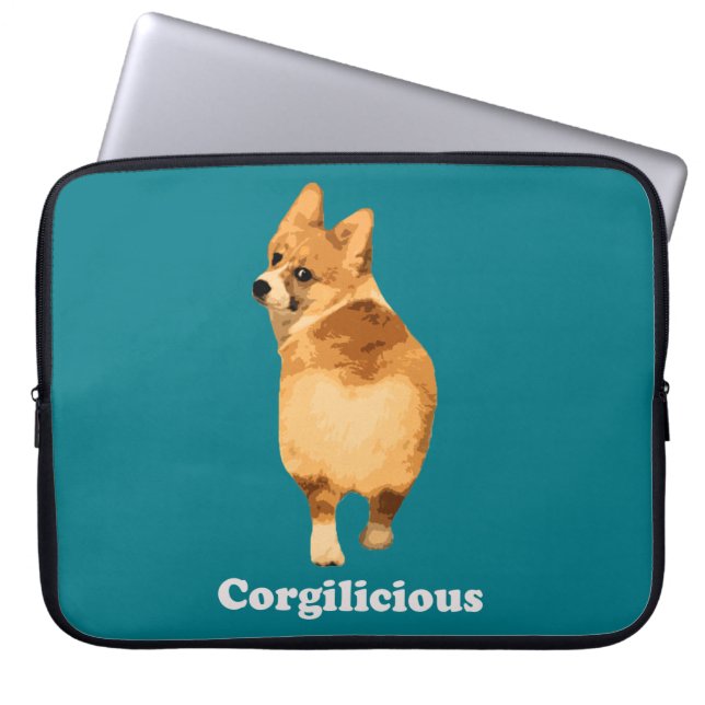 Corgilious Laptop Sleeve (Voorkant)