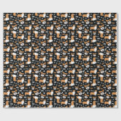 Corgis Cute Corgi Pattern Cadeaupapier (Vlak)