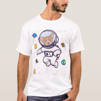 Corgis in de ruimte - grappige astronaut-hond - me t-shirt
