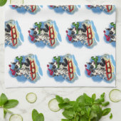 Corgis in de sneeuw theedoek (Gevouwen)