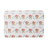 Corgi's in kersthoeden kerstpatroon badmat (Voorkant)