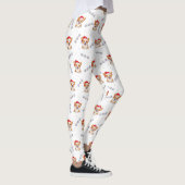 Corgi's in kersthoeden kerstpatroon leggings (Rechts)